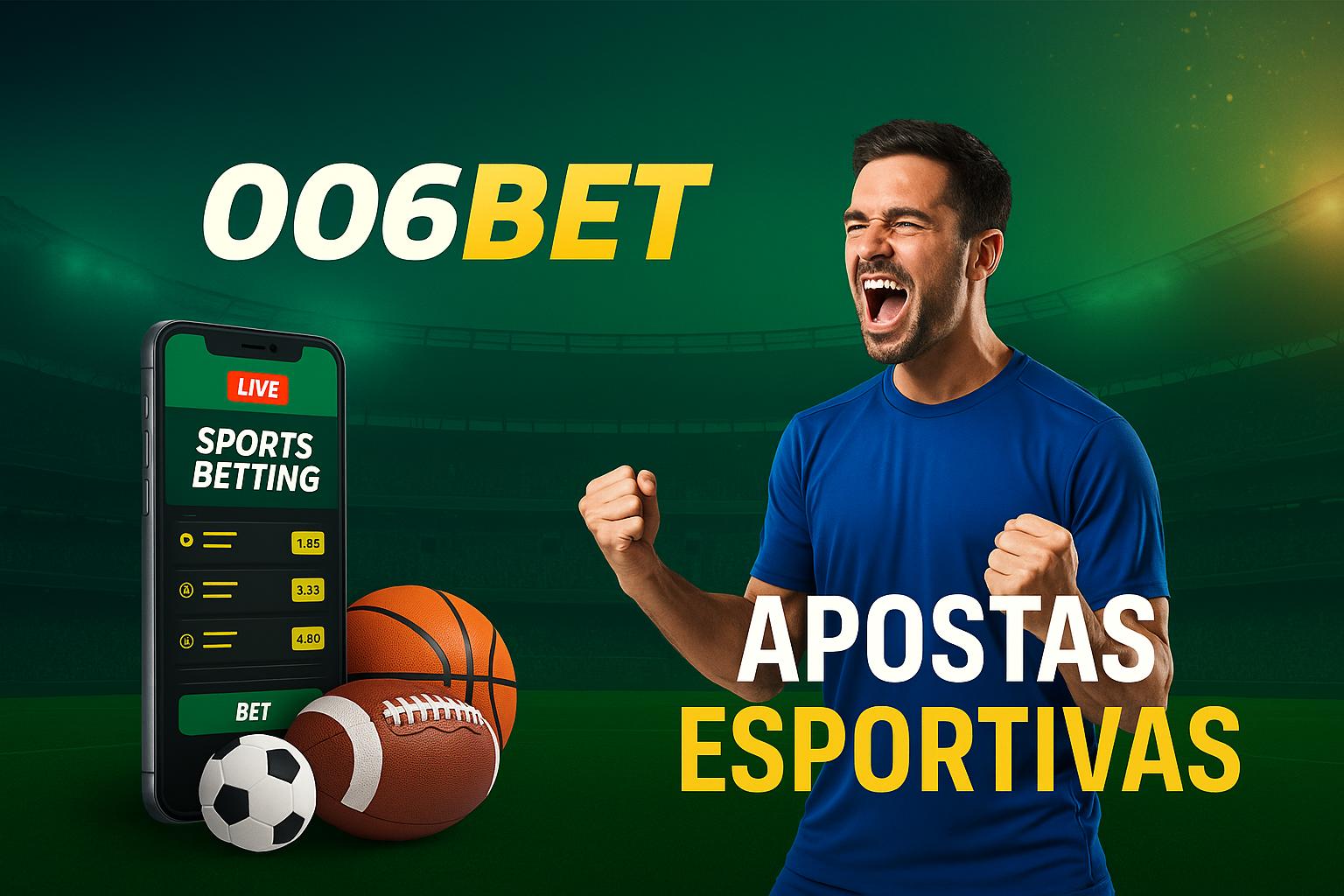 Aposte em apostas esportivas no cassino online 006BET