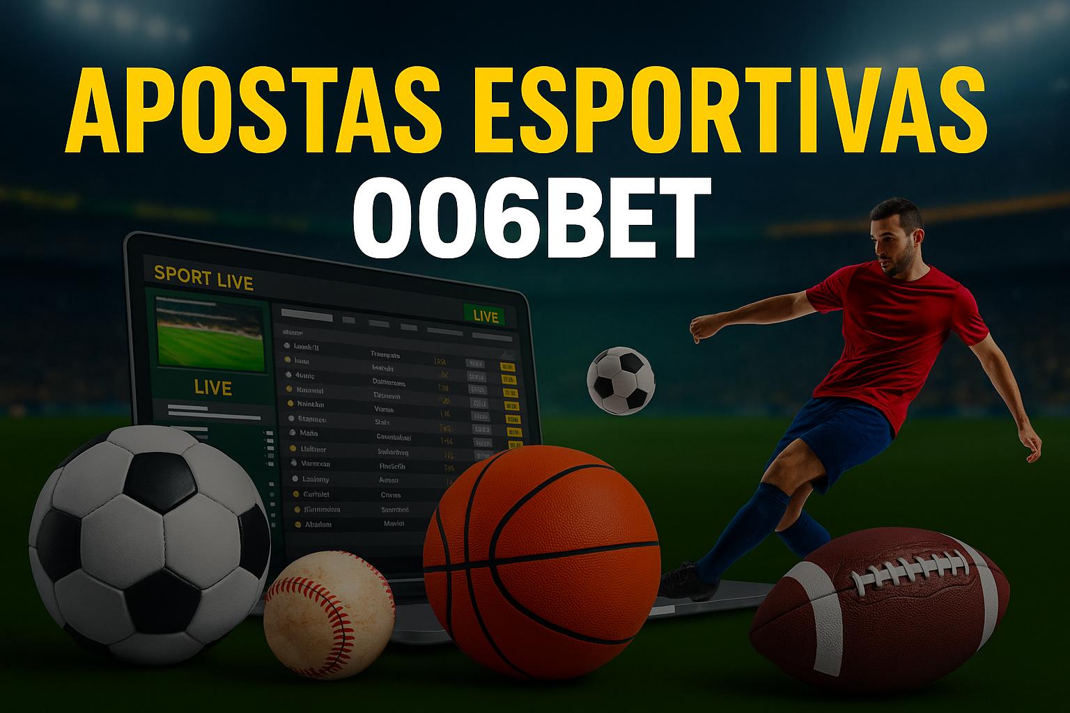 Apostas esportivas no cassino online 006BET
